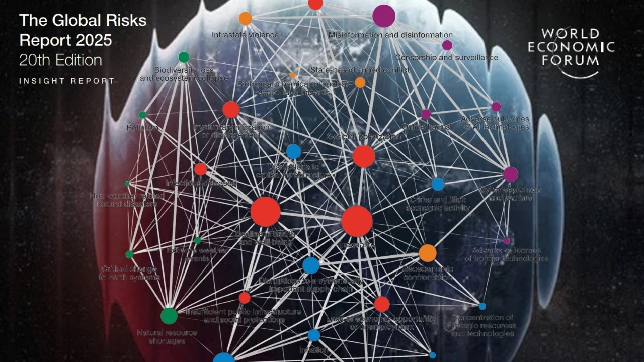 Küresel Riskler Raporu 2025: Çatışma,  çevre ve dezenformasyon en büyük tehditler