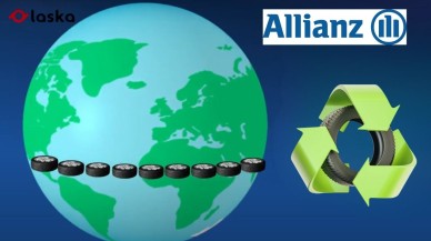 Allianz ve Laska atık lastikleri geri dönüştürdü