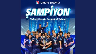 Türkiye Sigorta şirket basketbol takımı çifte şampiyonluk yaşadı