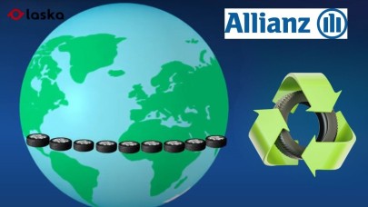 Allianz ve Laska atık lastikleri geri dönüştürdü